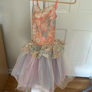 Multicolor girls ballet costume